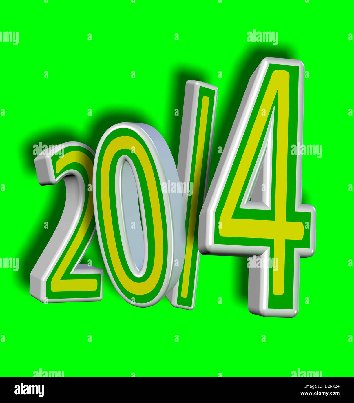 2014 Brazil soccer year! Stock Photo