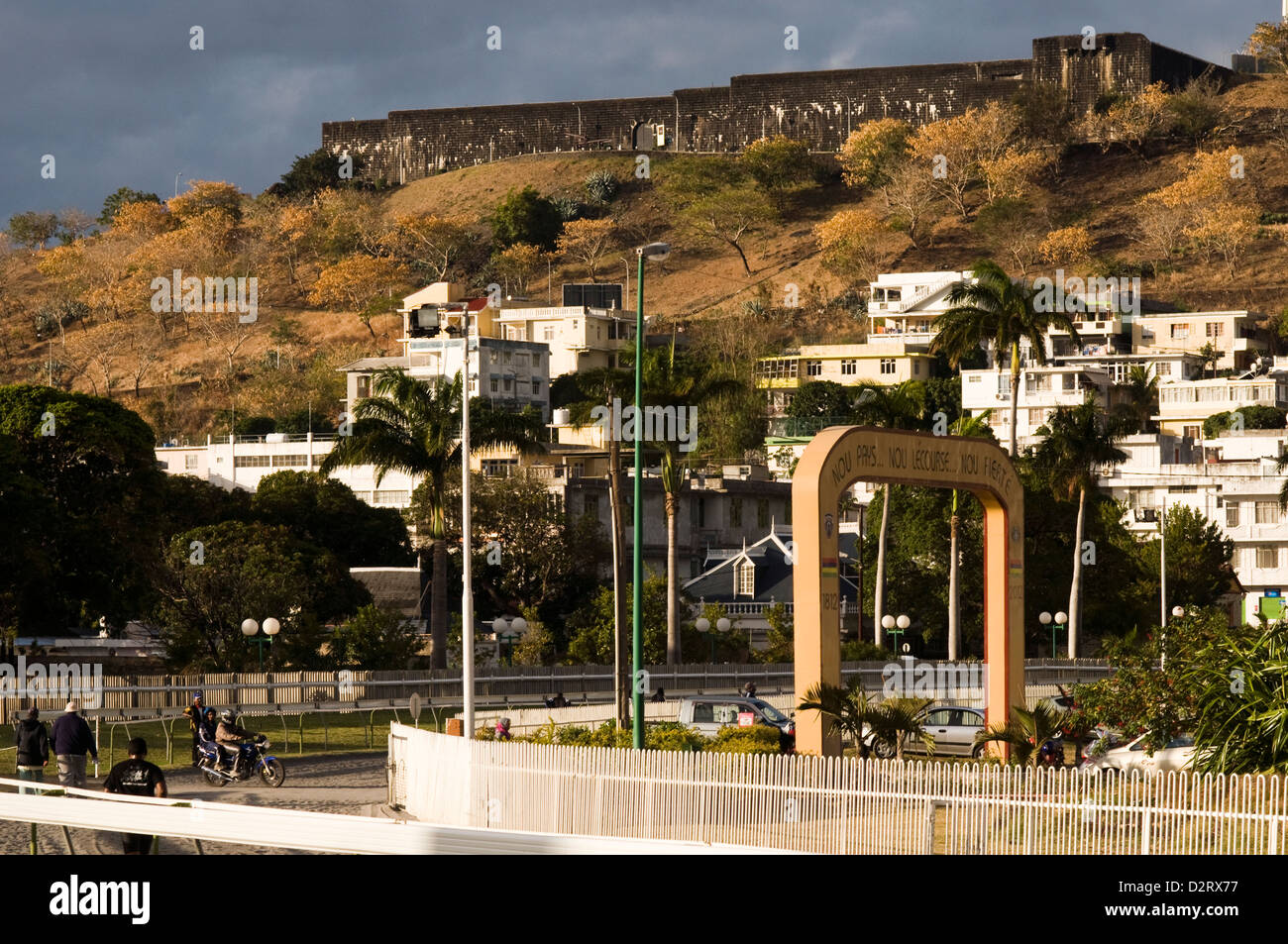 champ de mars racecourse and fort adelaide, port louis, mauritius Stock Photo