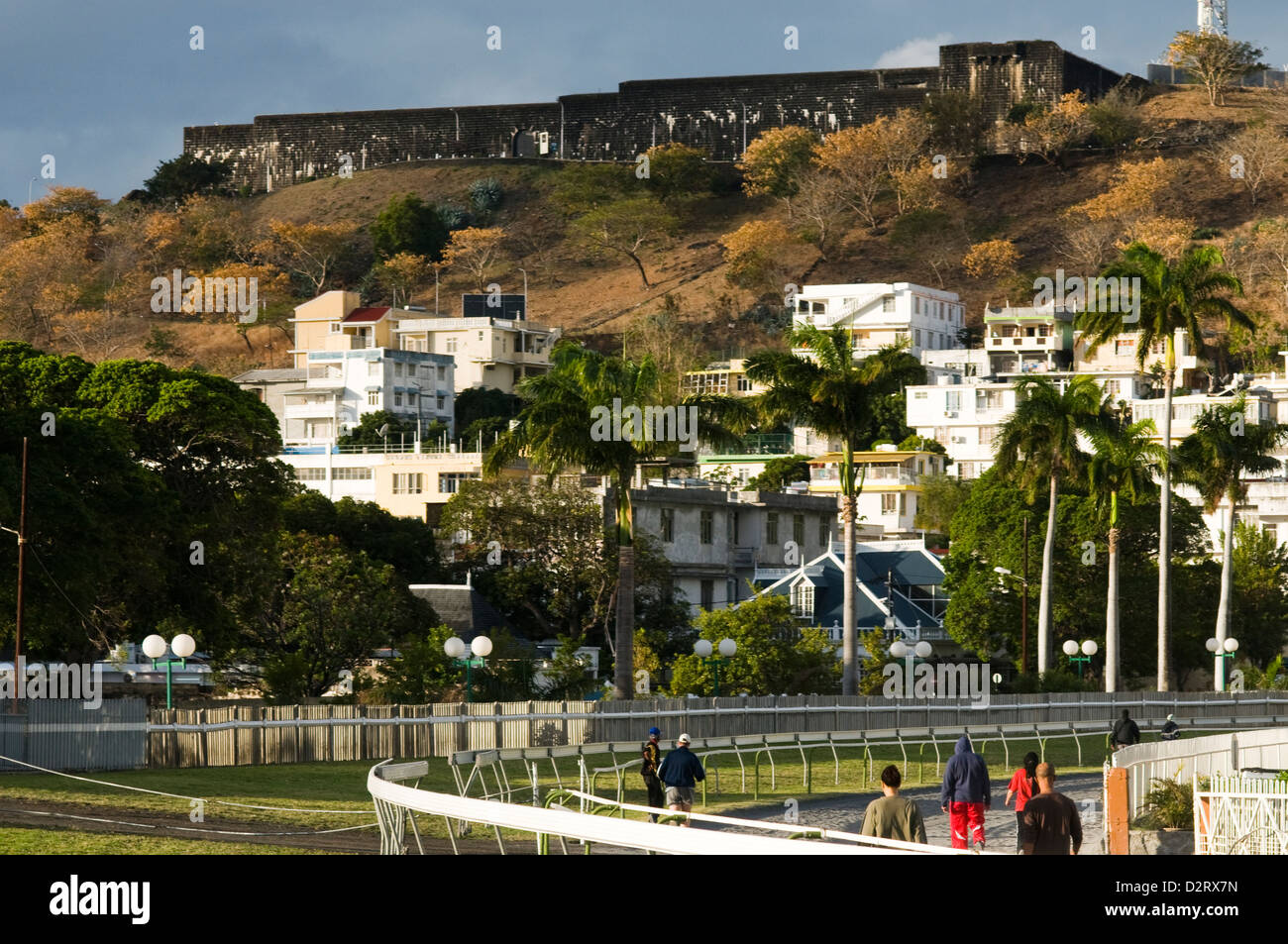champ de mars racecourse and fort adelaide, port louis, mauritius Stock Photo