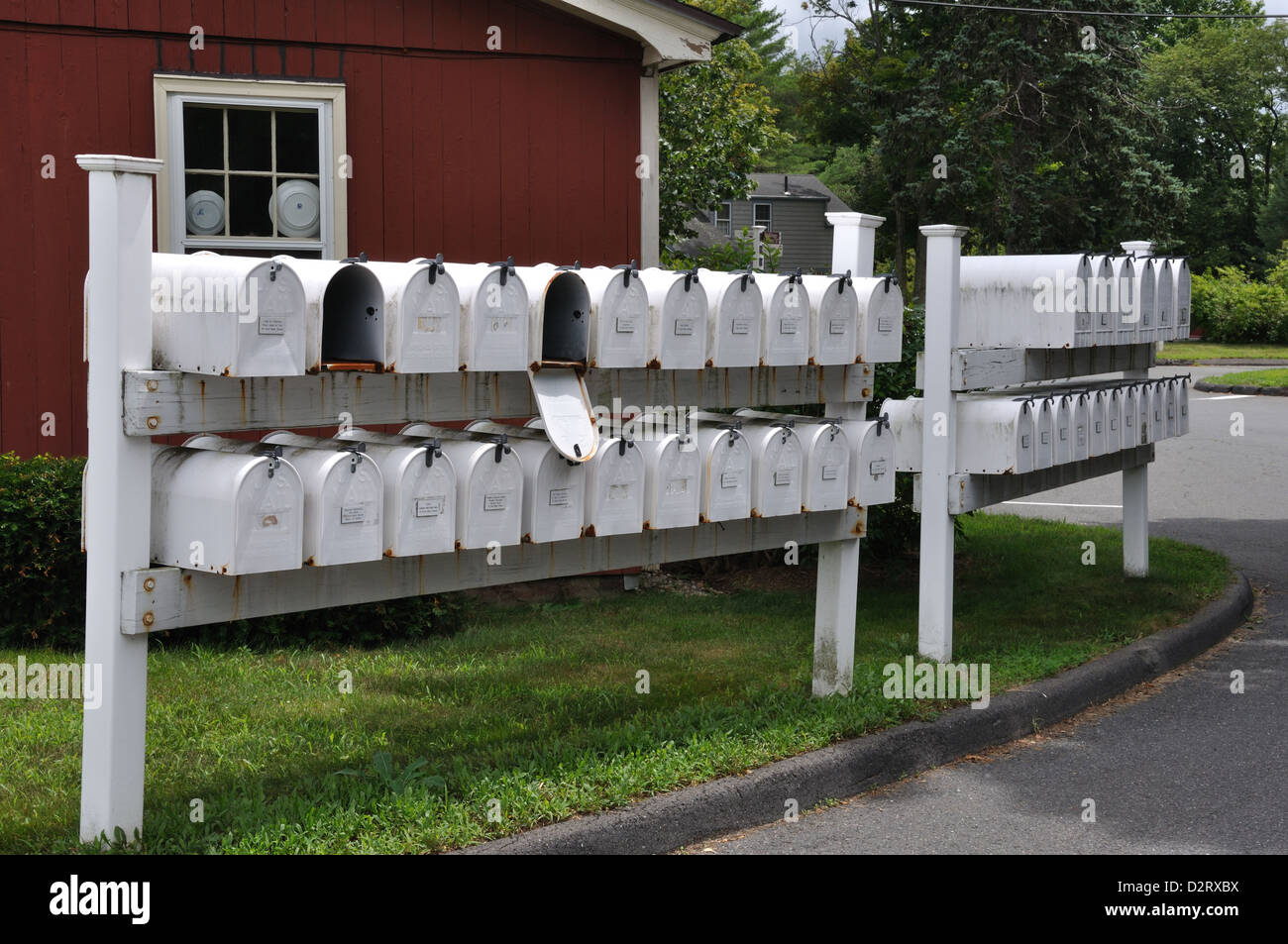 Mailboxes in Avon, Connecticut, New England, USA Stock Photo Alamy