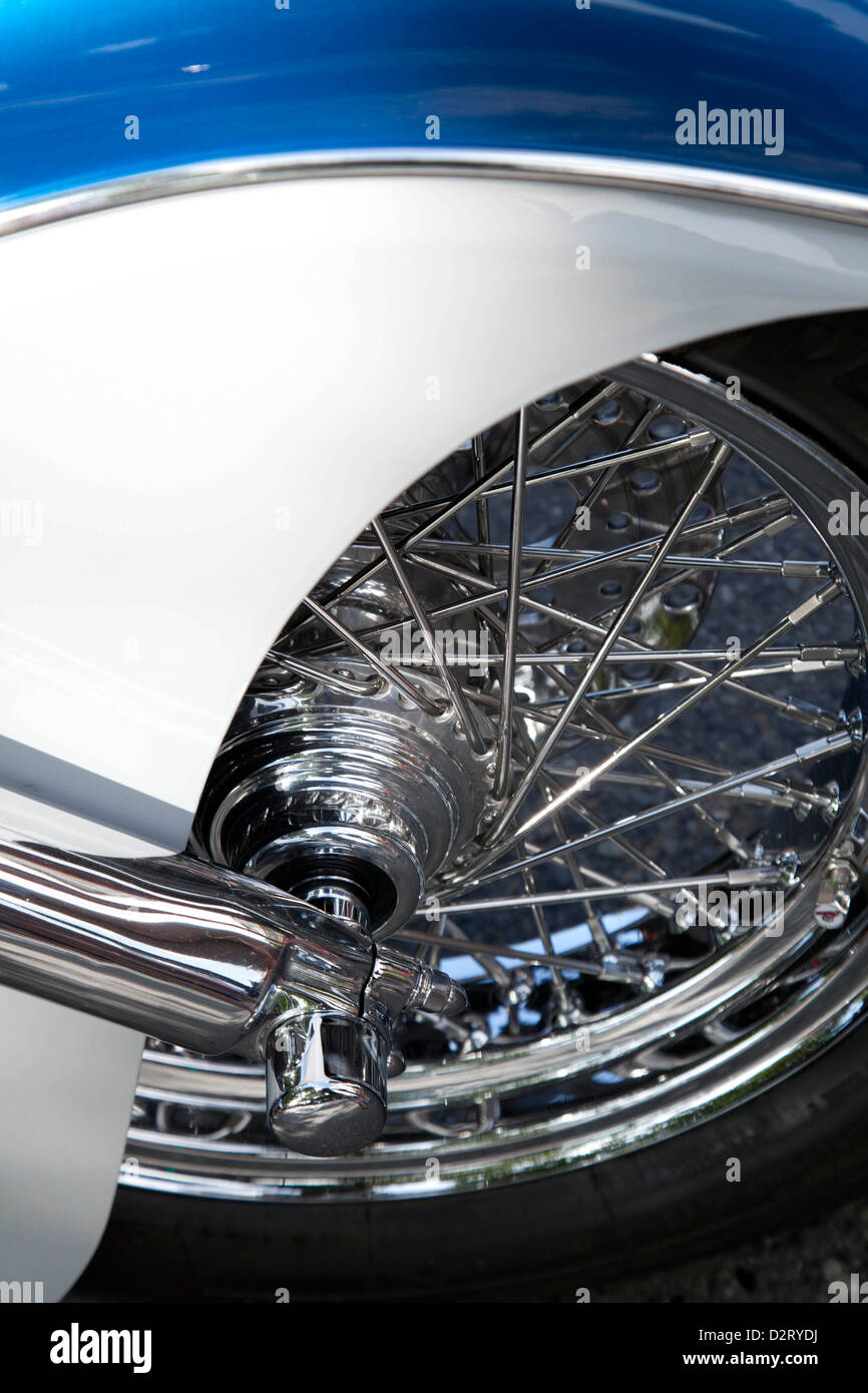 United States, Washington, Kirkland, car detail at classic car show