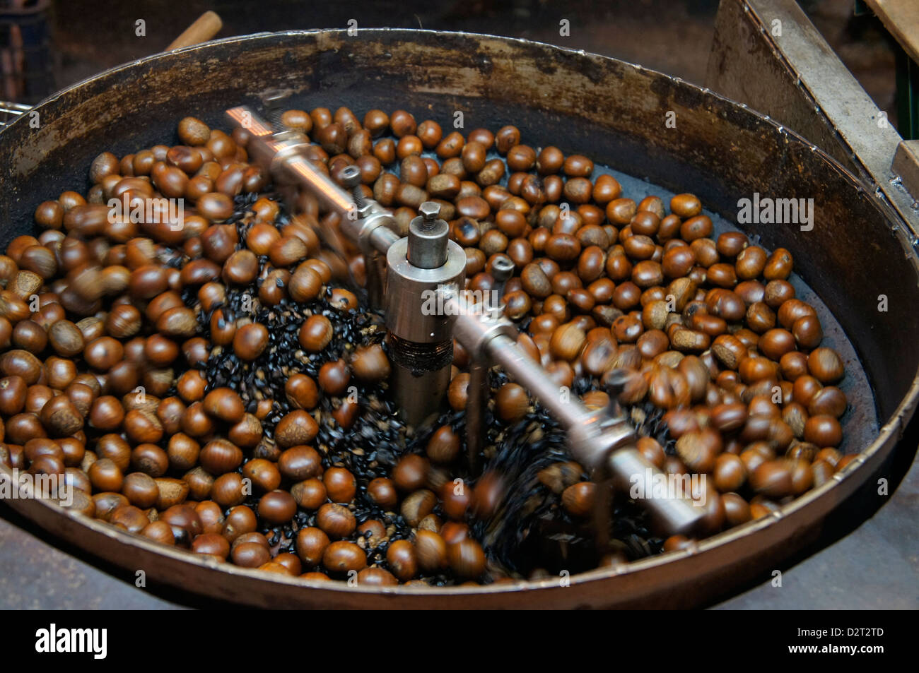 Chestnut clearance roasting machine