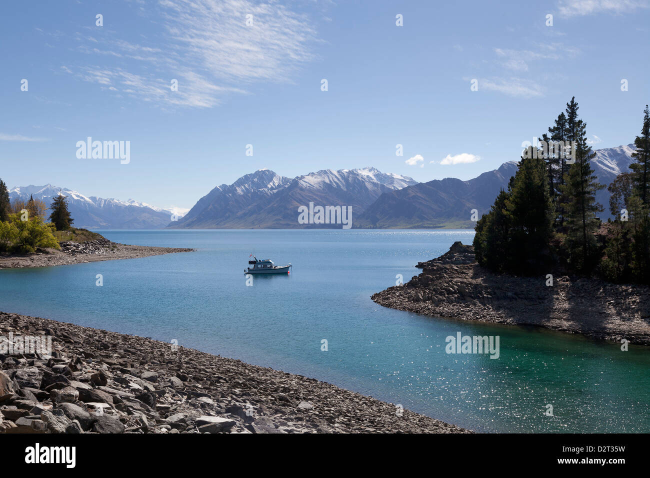 Lake Wanaka,Southern Island, New Zealand Stock Photo