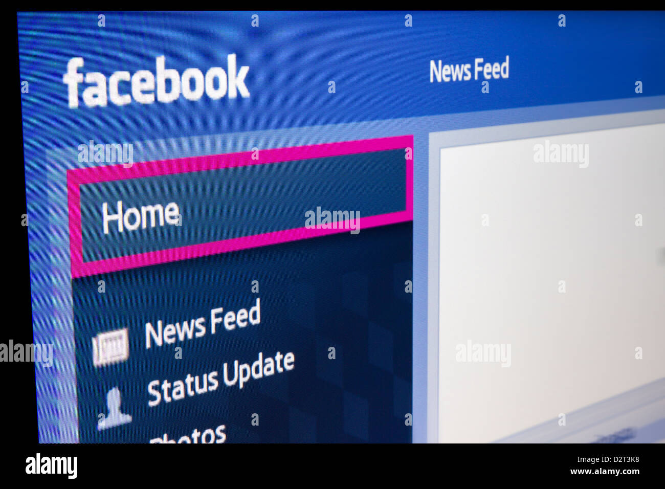 Close Up Of Facebook For Samsung Internet Tv Makes It S Easy To Stay Stock Photo Alamy