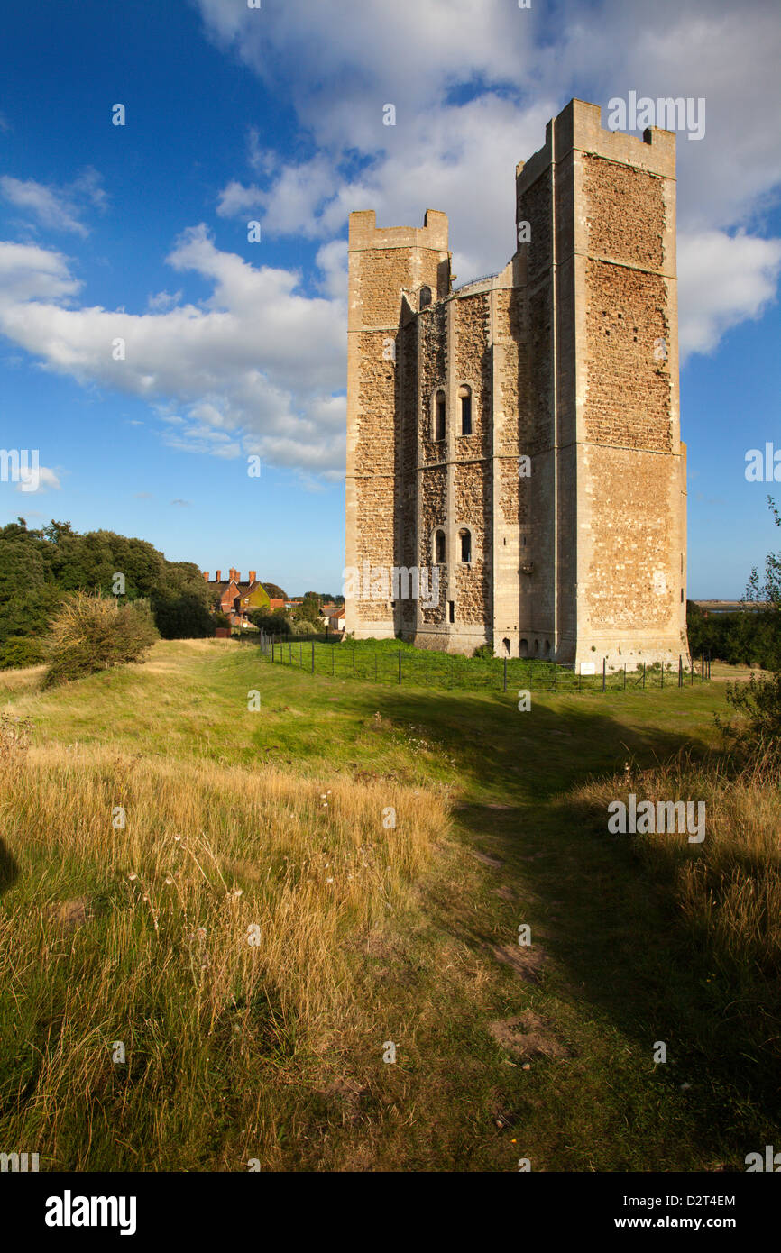The remarkably intact Keep at Orford Castle, Orford, Suffolk, England
