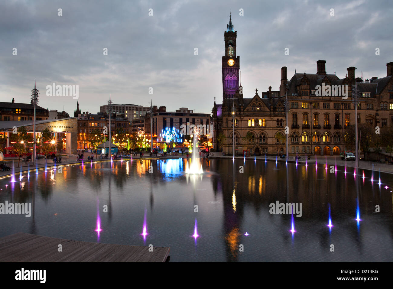 Bradford City Park and Garden of Light Display in Centenary Square