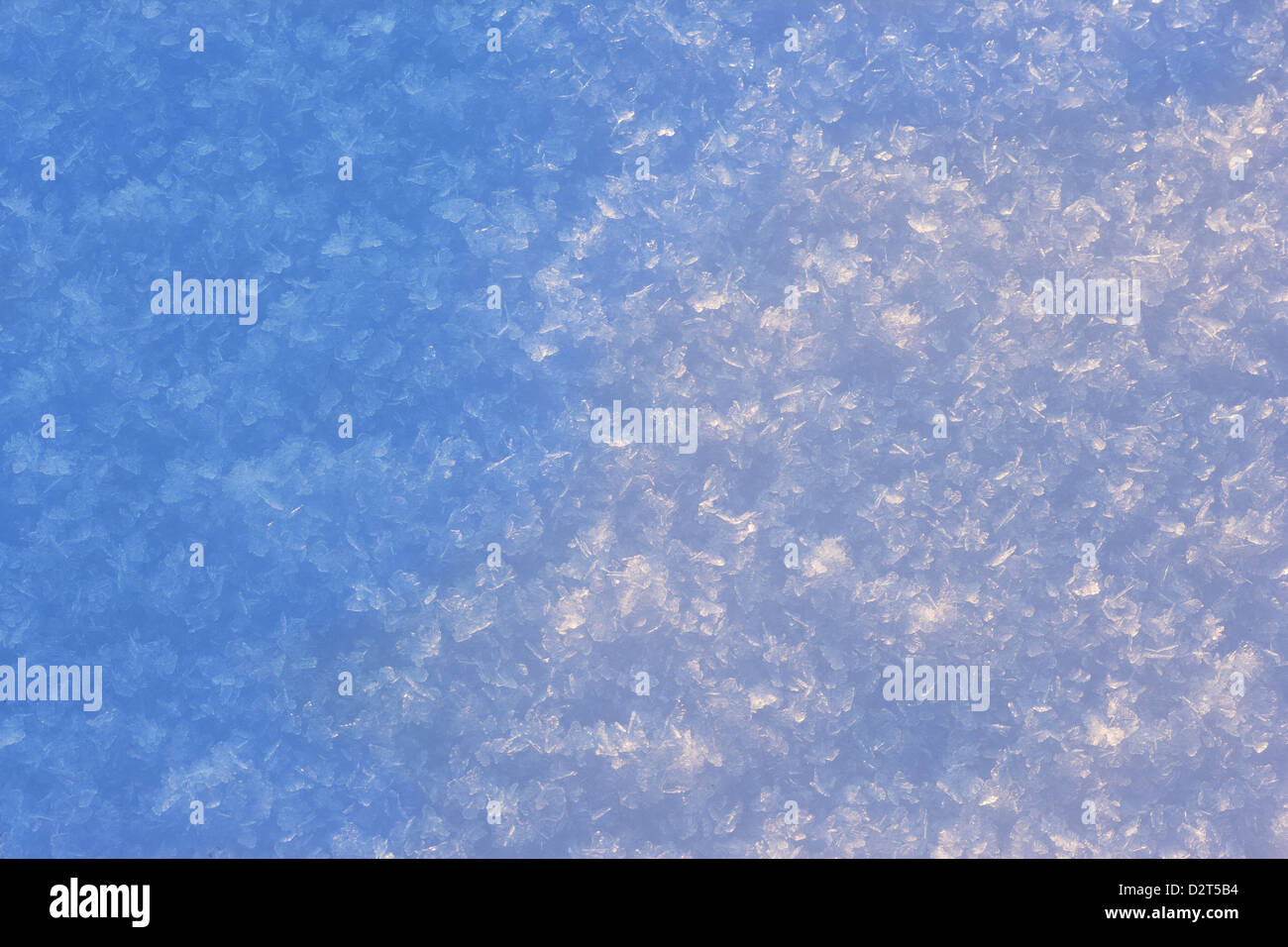 Snow at -28C Stock Photo