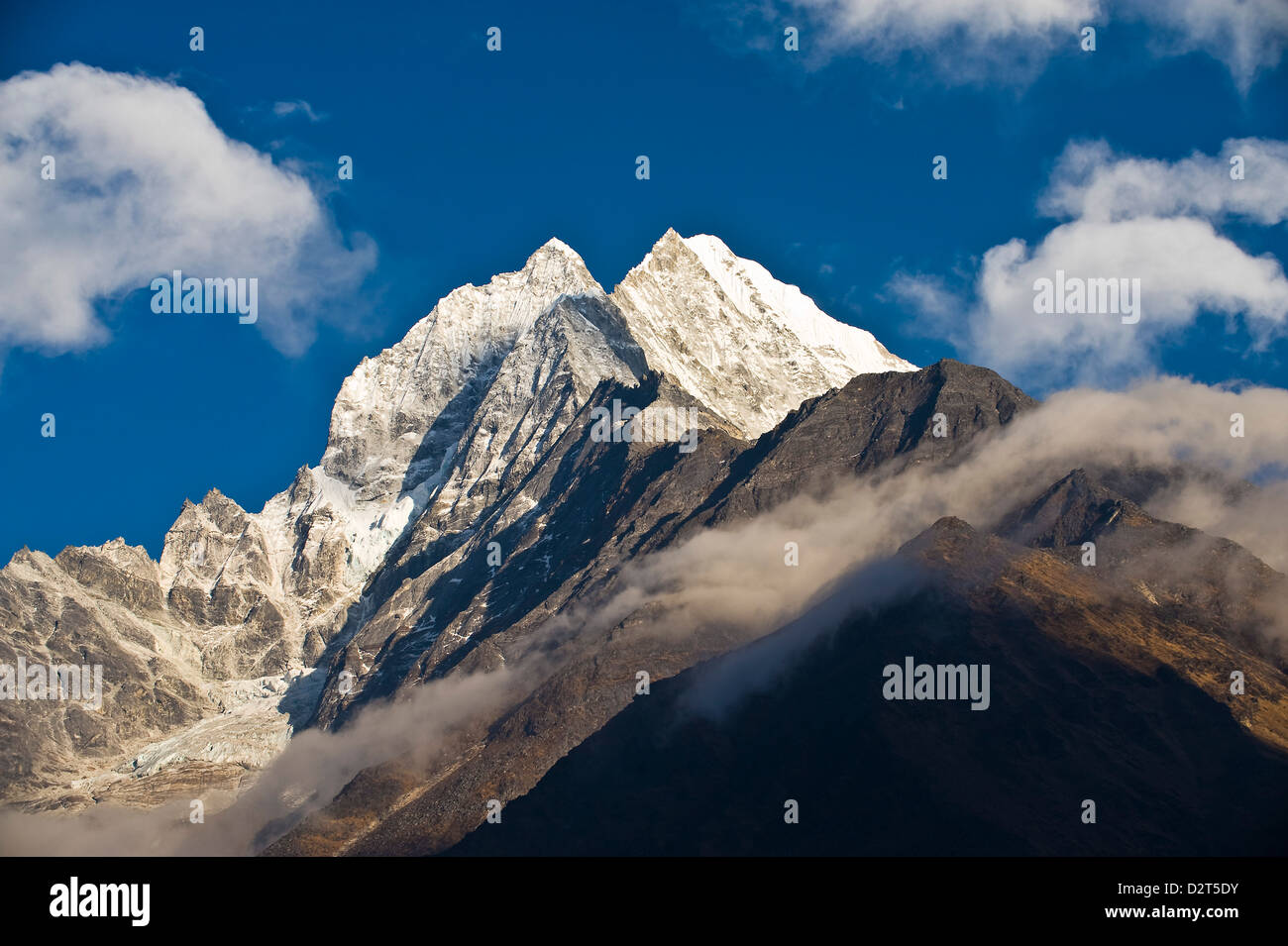 Thamserku, Khumbu (Everest) Region, Nepal, Himalayas, Asia Stock Photo