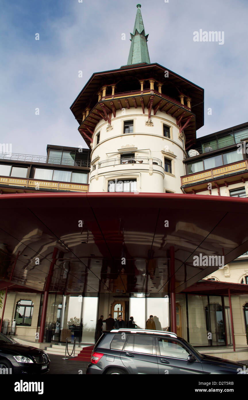 The Dolder Grand Hotel in Zurich Switzerland exterior detail designed