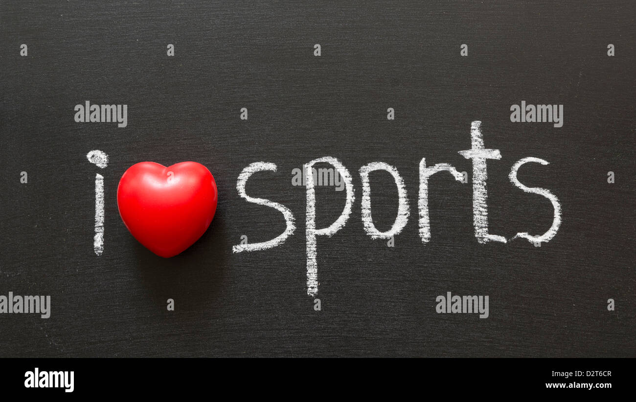 I love sports hi-res stock photography and images - Alamy