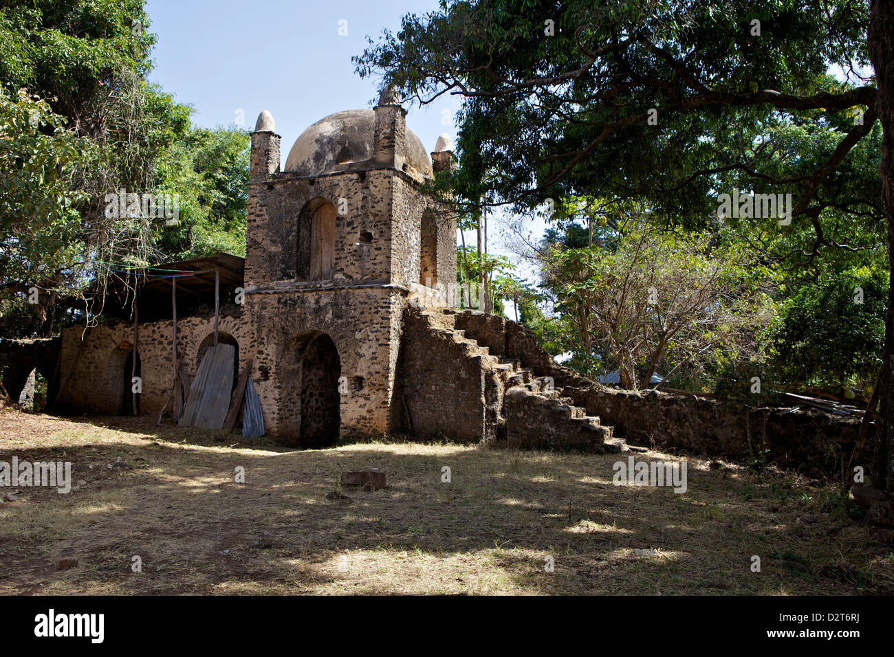 Narga Selassie island monastery, Lake Tana, Zege Peninsula, Ethiopia, Africa Stock Photo