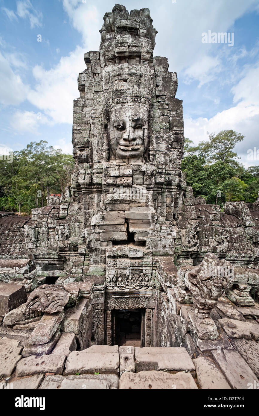 The Bayon, Angkor Thom, Angkor, UNESCO World Heritage Site, Siem Reap, Cambodia, Indochina, Southeast Asia, Asia Stock Photo