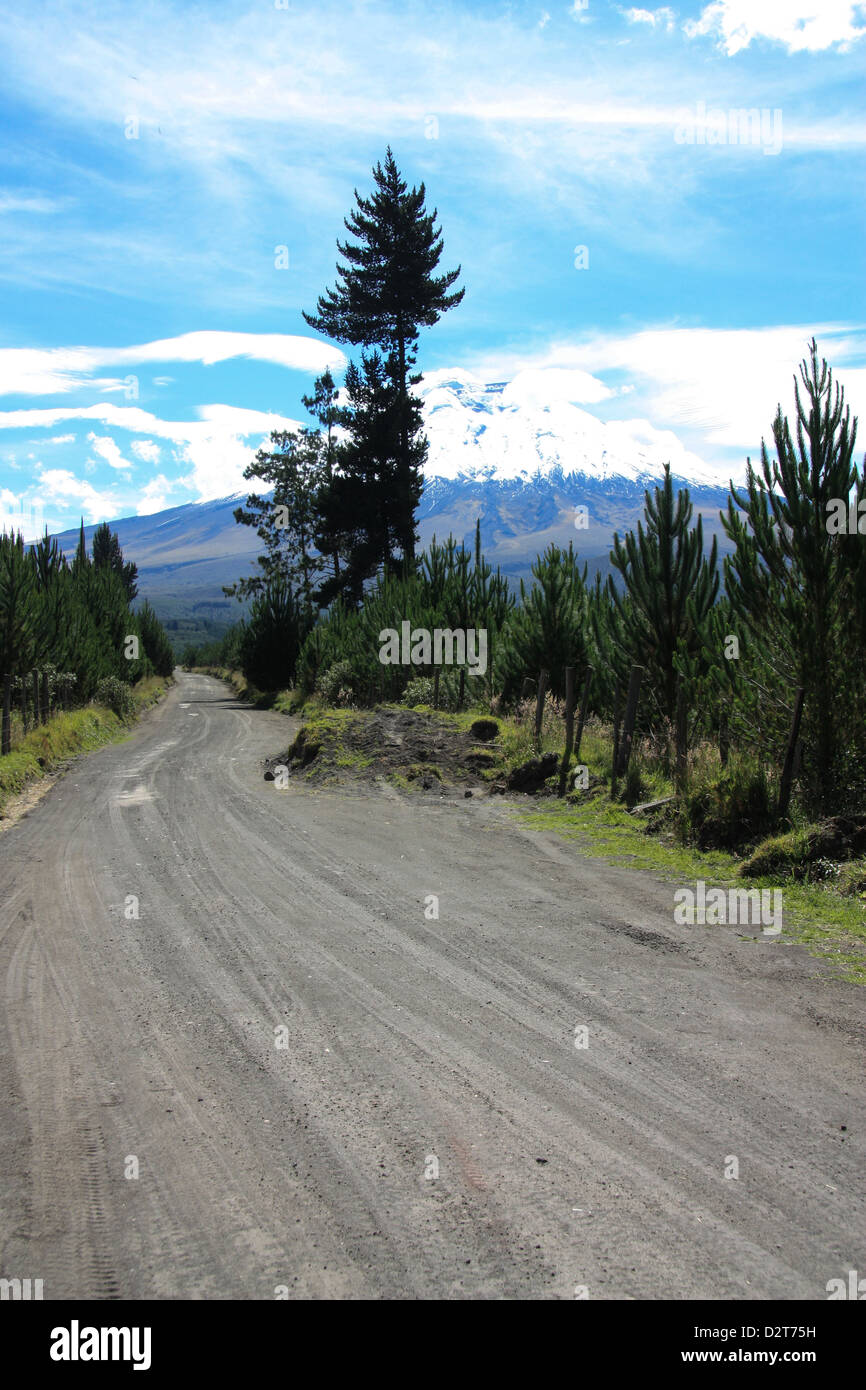 Cotopaxi volcano road hi-res stock photography and images - Alamy
