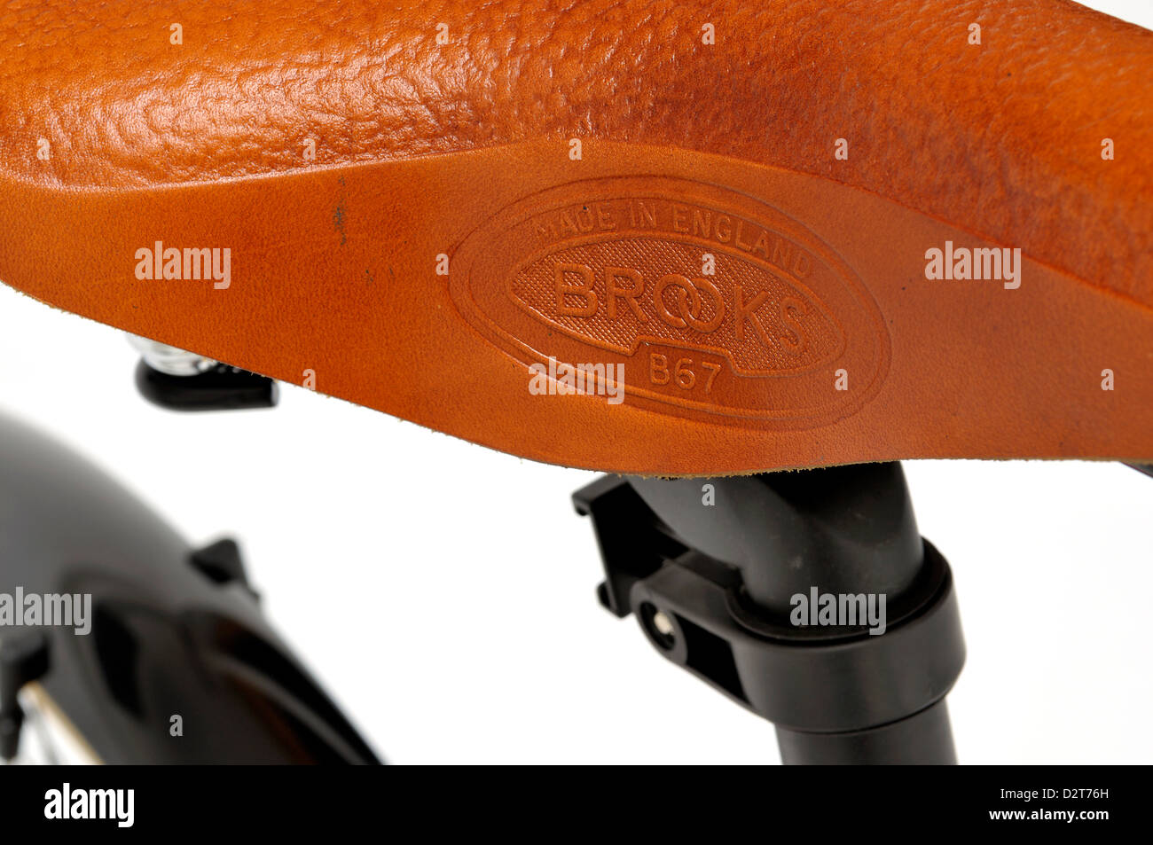 Selle Vélo Vintage Cuir - Marron Tabac - Rétro Saddle - Set Avec Tige - Sky Spare India
