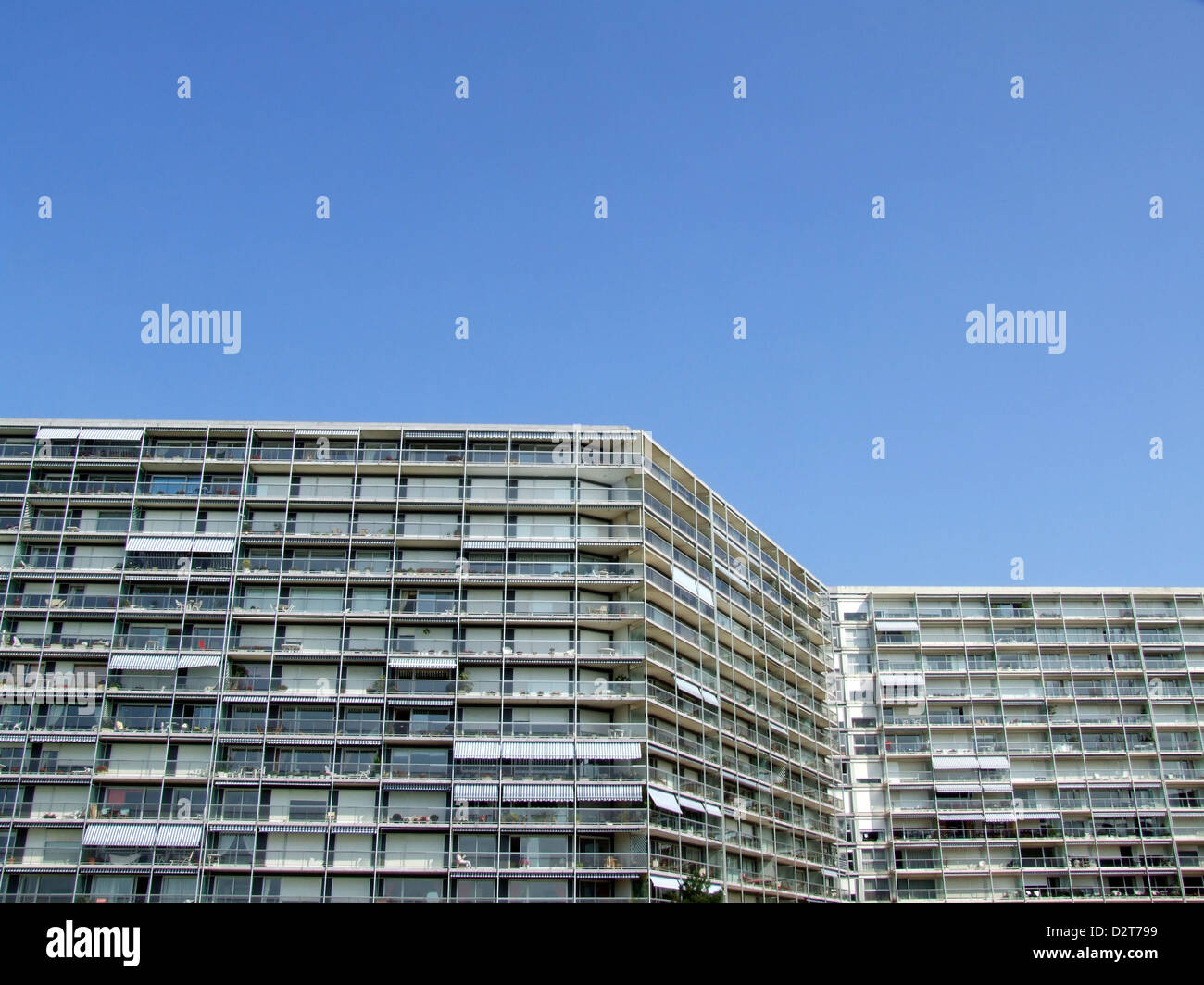 Residence de France, Apartments, Le Havre, Normandy, France Stock Photo