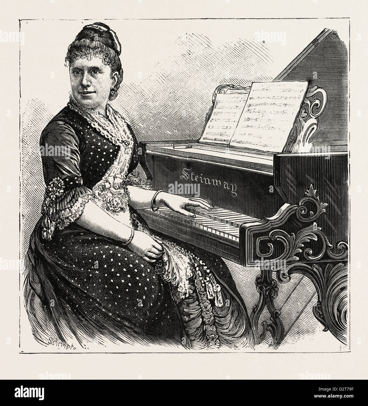 MME. JULIA RIVE-KING, AMERICAN PIANIST AND COMPOSER, 1854 - 1937. U.S ...
