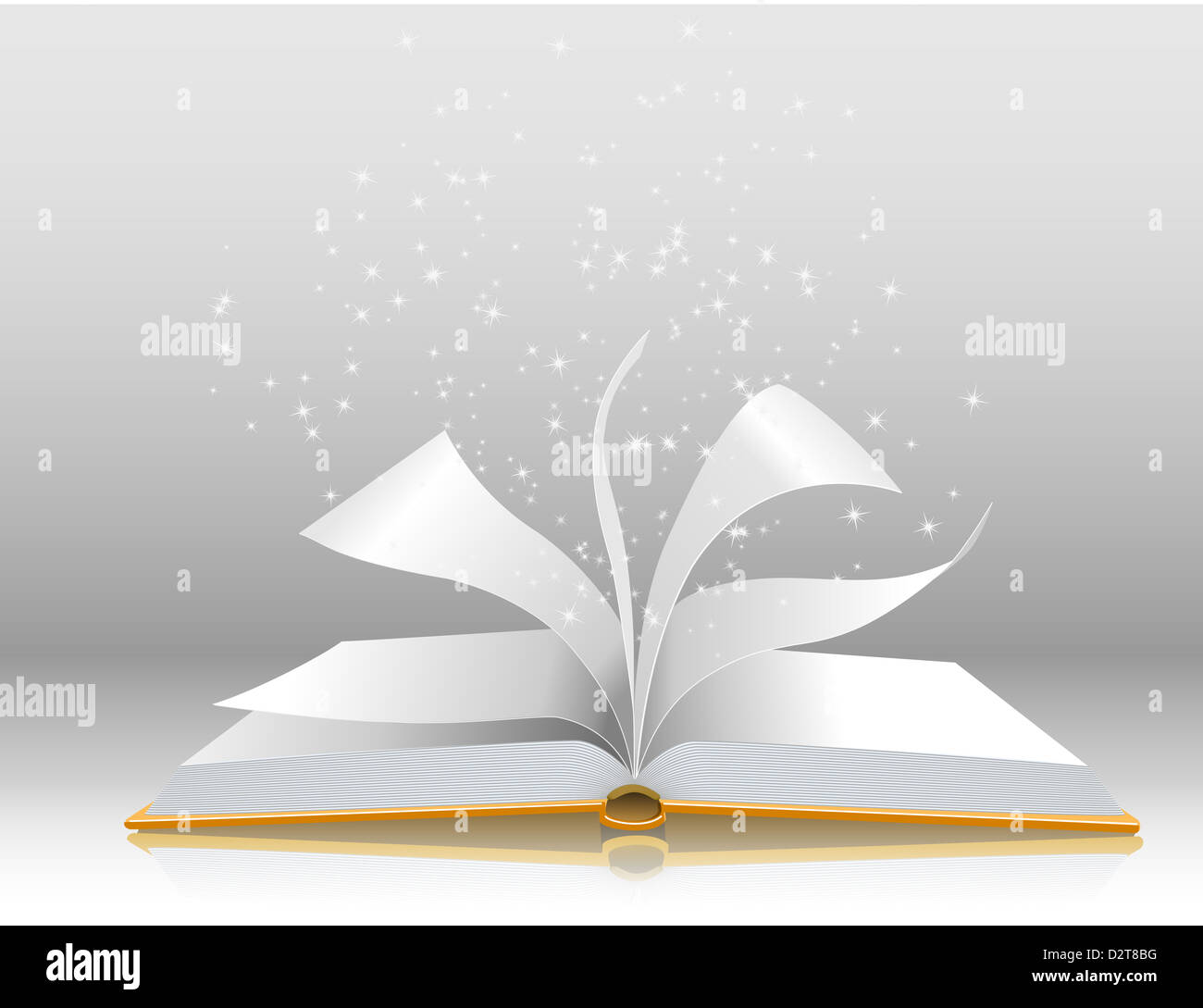 Sketch - open book with bookmark Royalty Free Vector Image