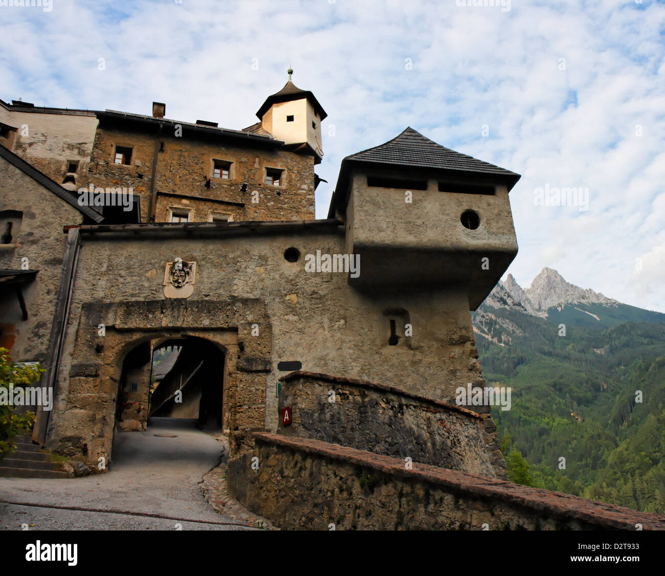 Gate of Hohenwerfen medieval castle in Austria Stock Photo - Alamy