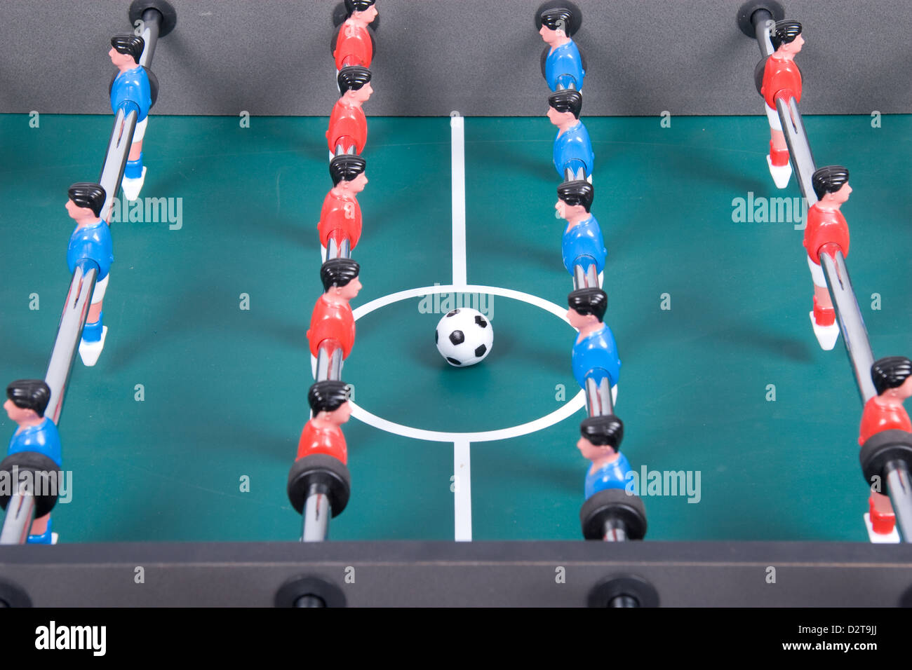 Football and billiard tables in the BilliardServiceBerlin Stock Photo