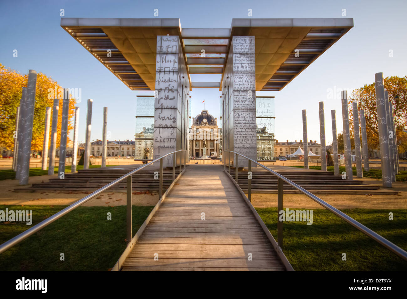 The monument for Peace in the Champs de Mars in Paris, France. Stock Photo