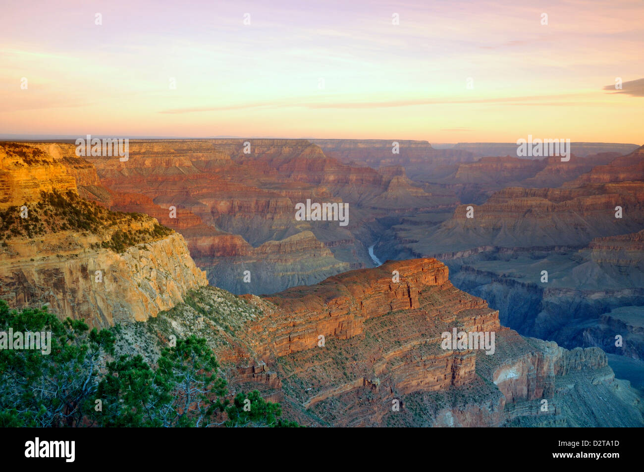 Sunset at Grand Canyon, Arizona, USA Stock Photo Alamy