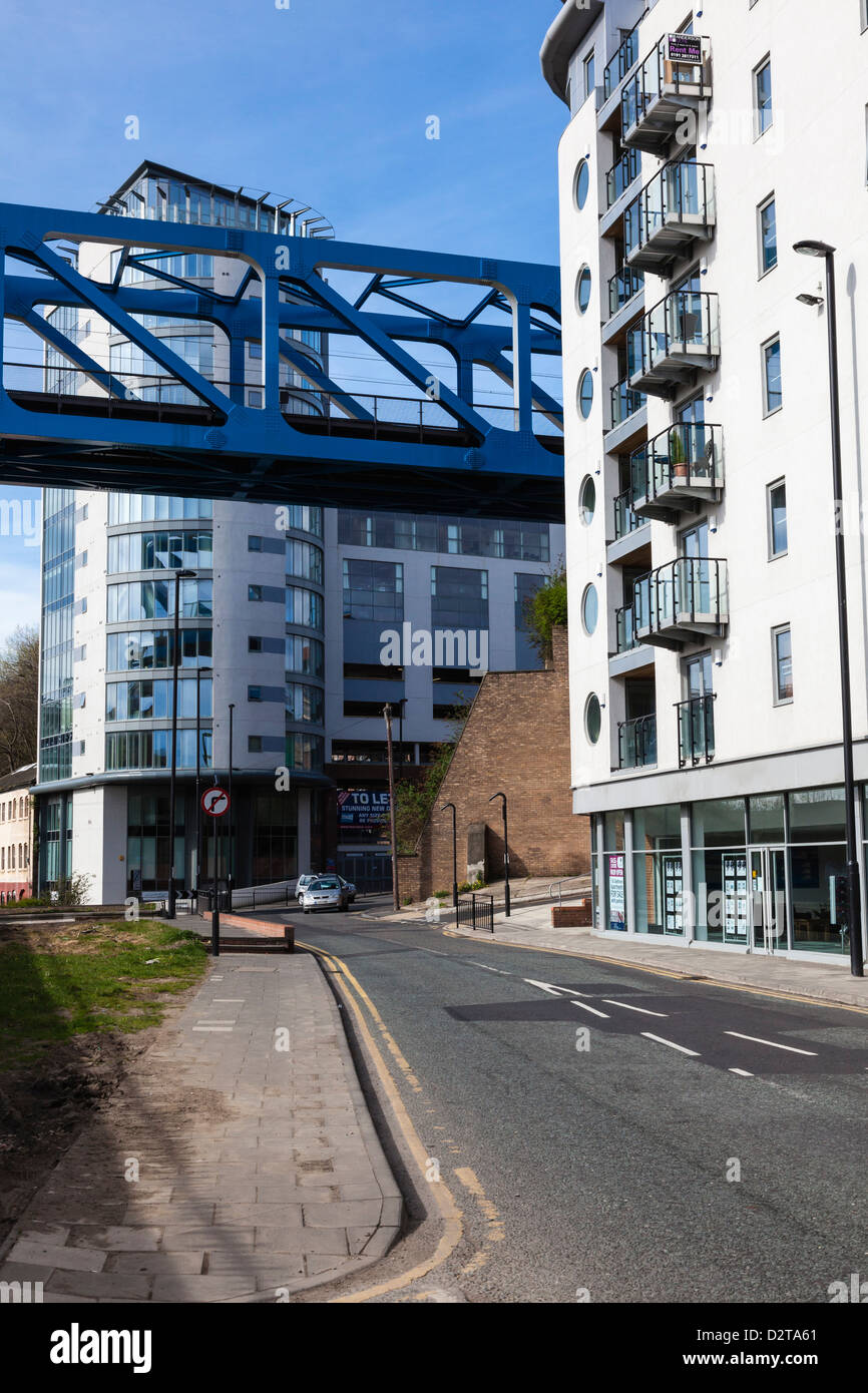 Newcastle quayside flats housing hires stock photography and images