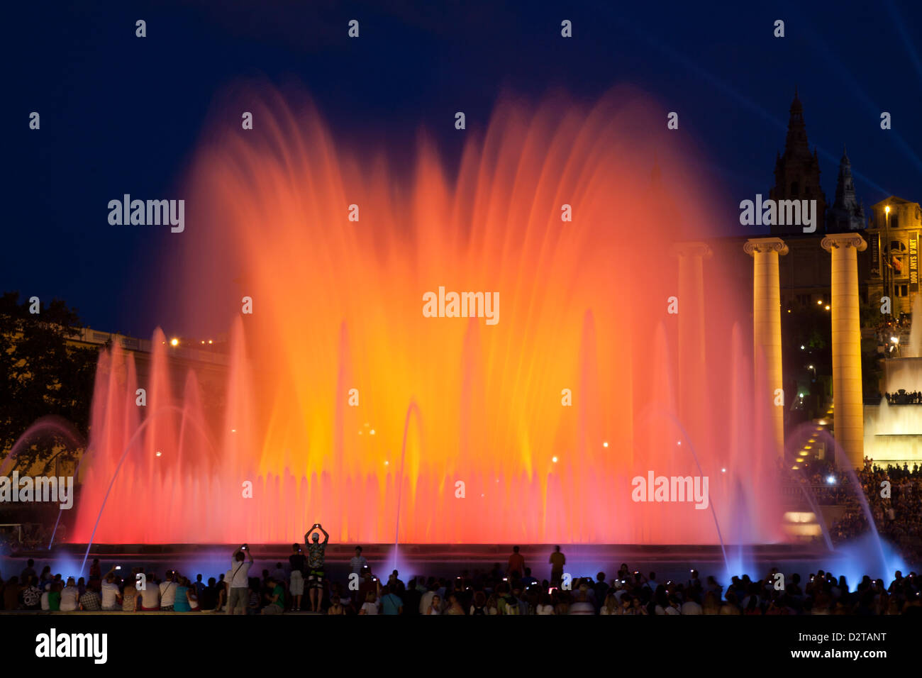 The Magic Fountain of Montjuic, Font Magica Stock Photo