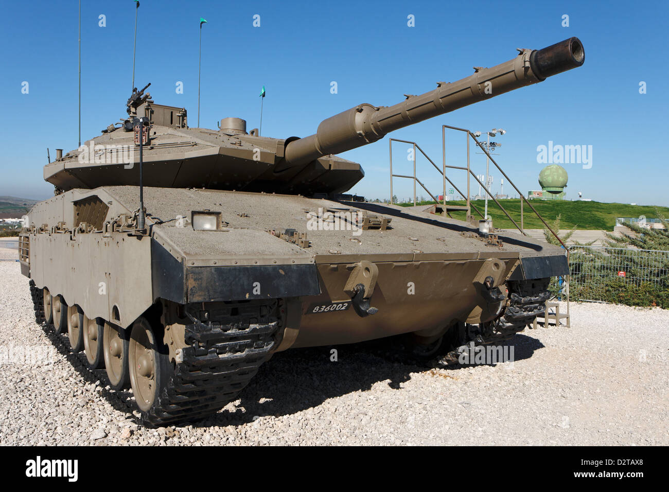 New Israeli Merkava Mark IV tank in Latrun Armored Corps museum Stock Photo