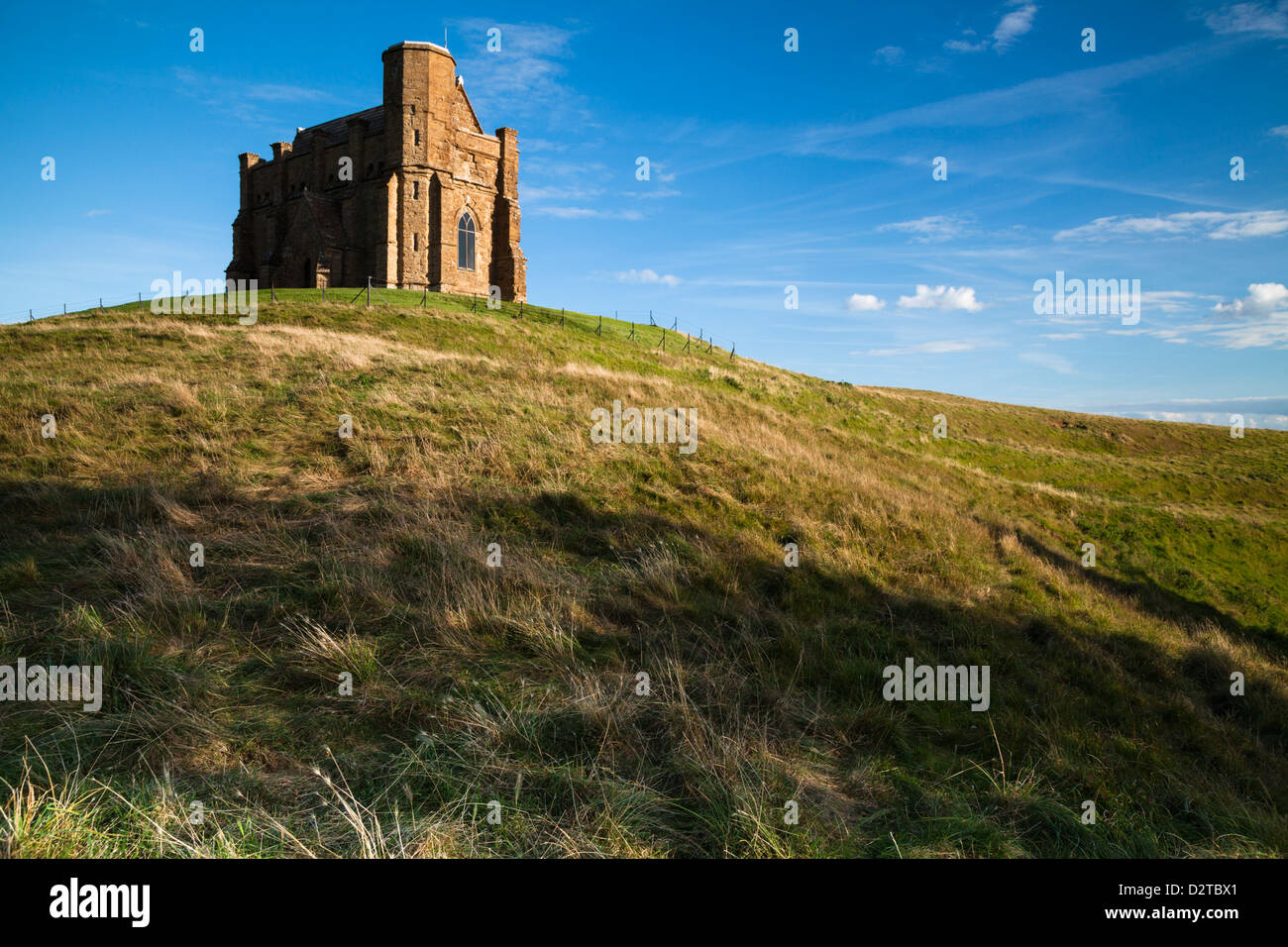 The Norman St Catherine's Chapel on top of Chapel Hill at Abbotsbury ...