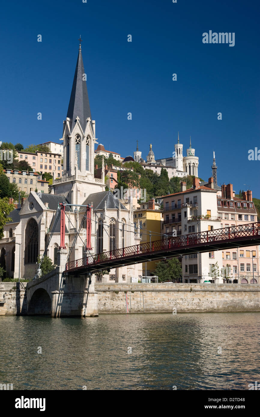 SAINT GEORGES CHURCH VIEUX LYON RIVER SAONE LYON RHONE ALPES FRANCE ...