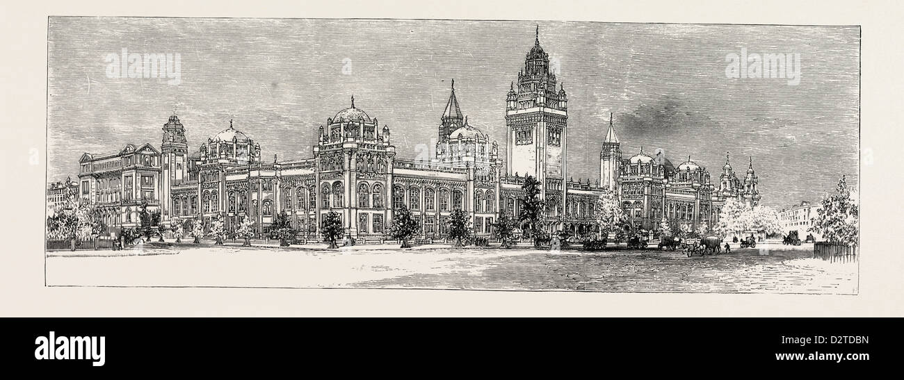 THE SOUTH KENSINGTON MUSEUM COMPETITION: MR. ASTON WEBB'S DESIGN, WHICH HAS BEEN ACCEPTED BY THE GOVERNMENT Stock Photo