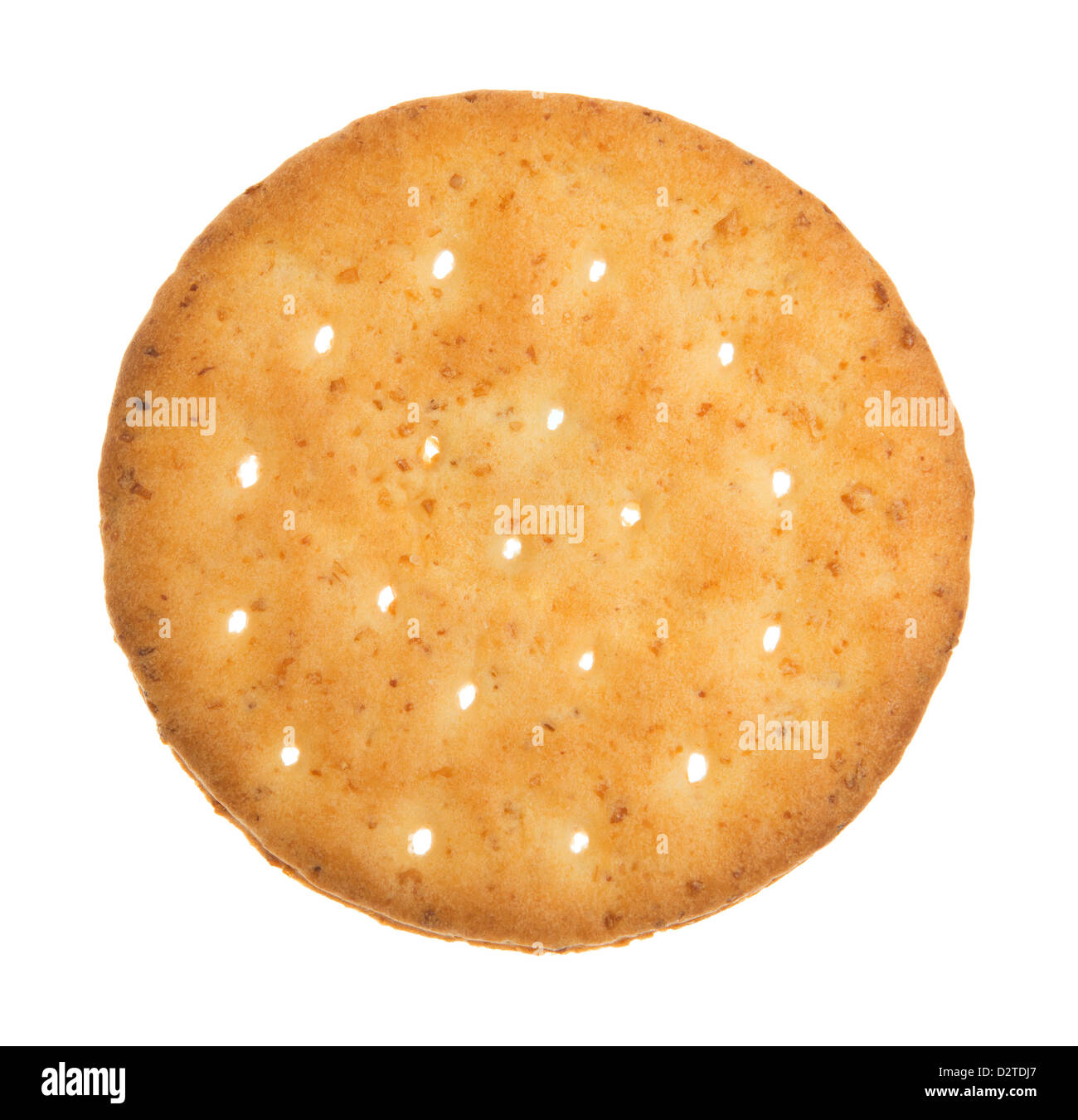 Wheat cracker. A single piece wholemeal oat biscuit isolated on white background Stock Photo Alamy