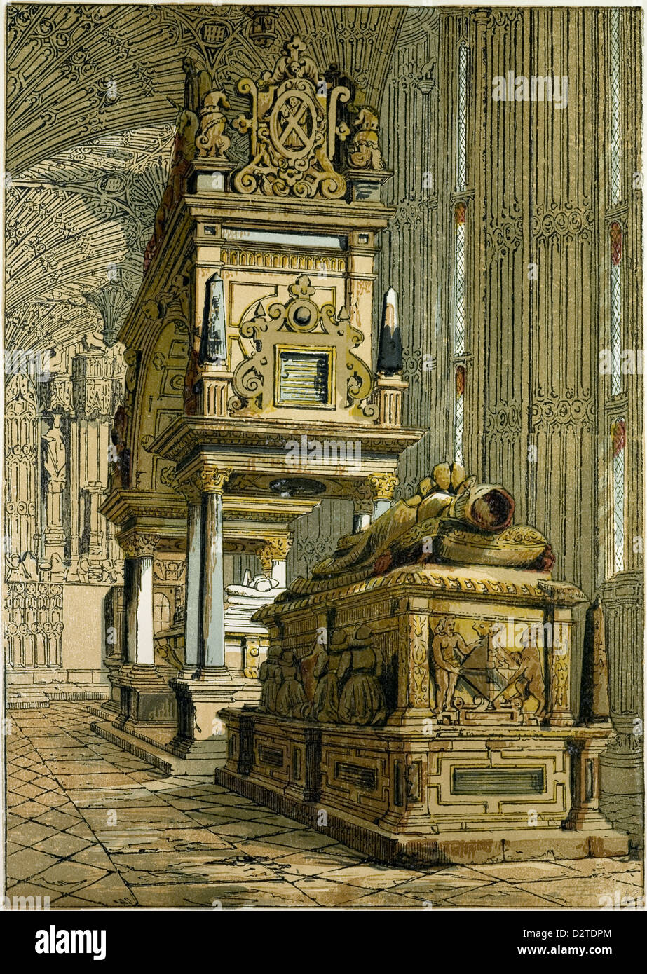 TOMB OF MARY QUEEN OF SCOTS WESTMINSTER ABBEY UK Stock Photo Alamy