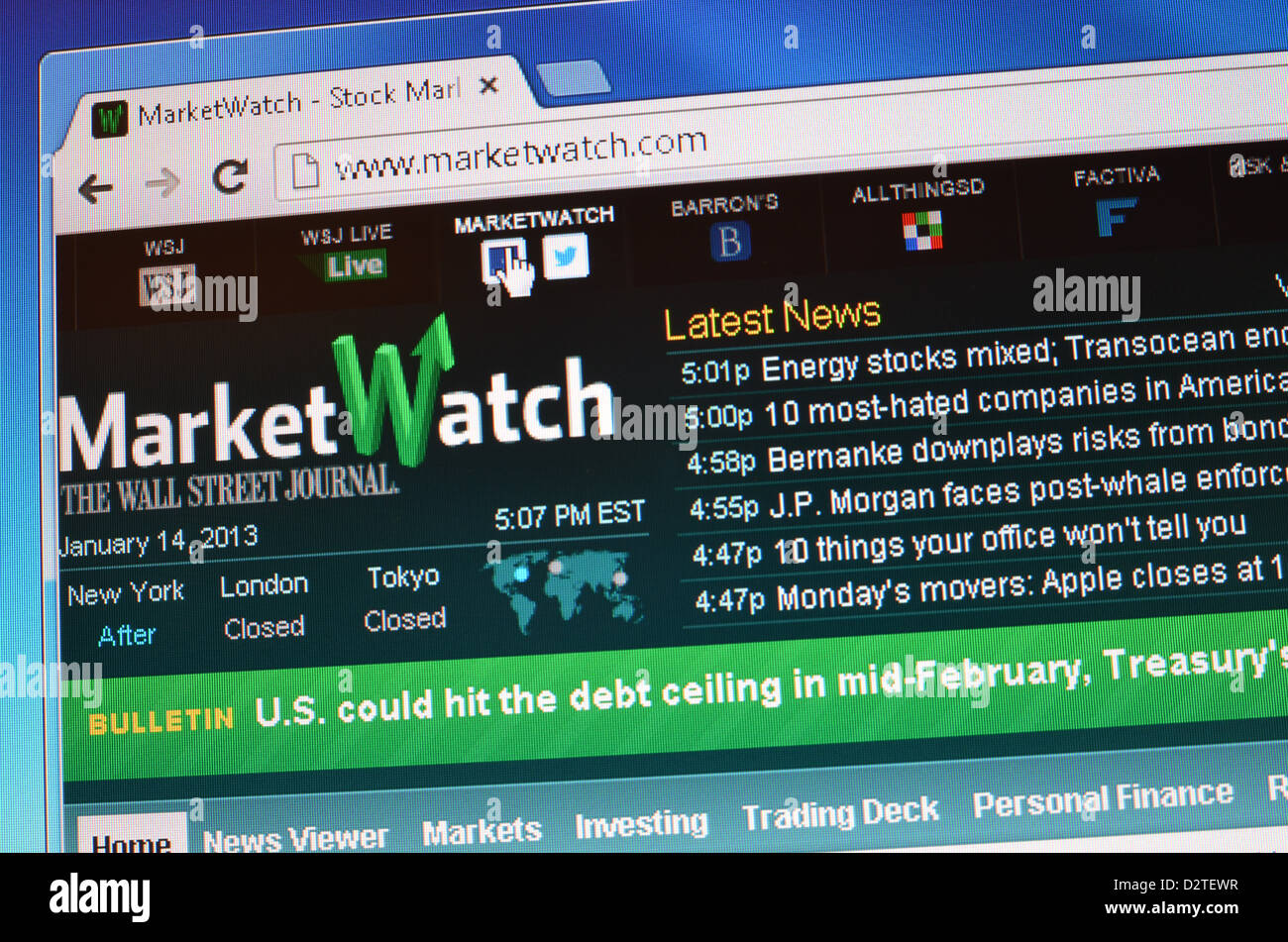 Marketwatch hi-res stock photography and images - Alamy
