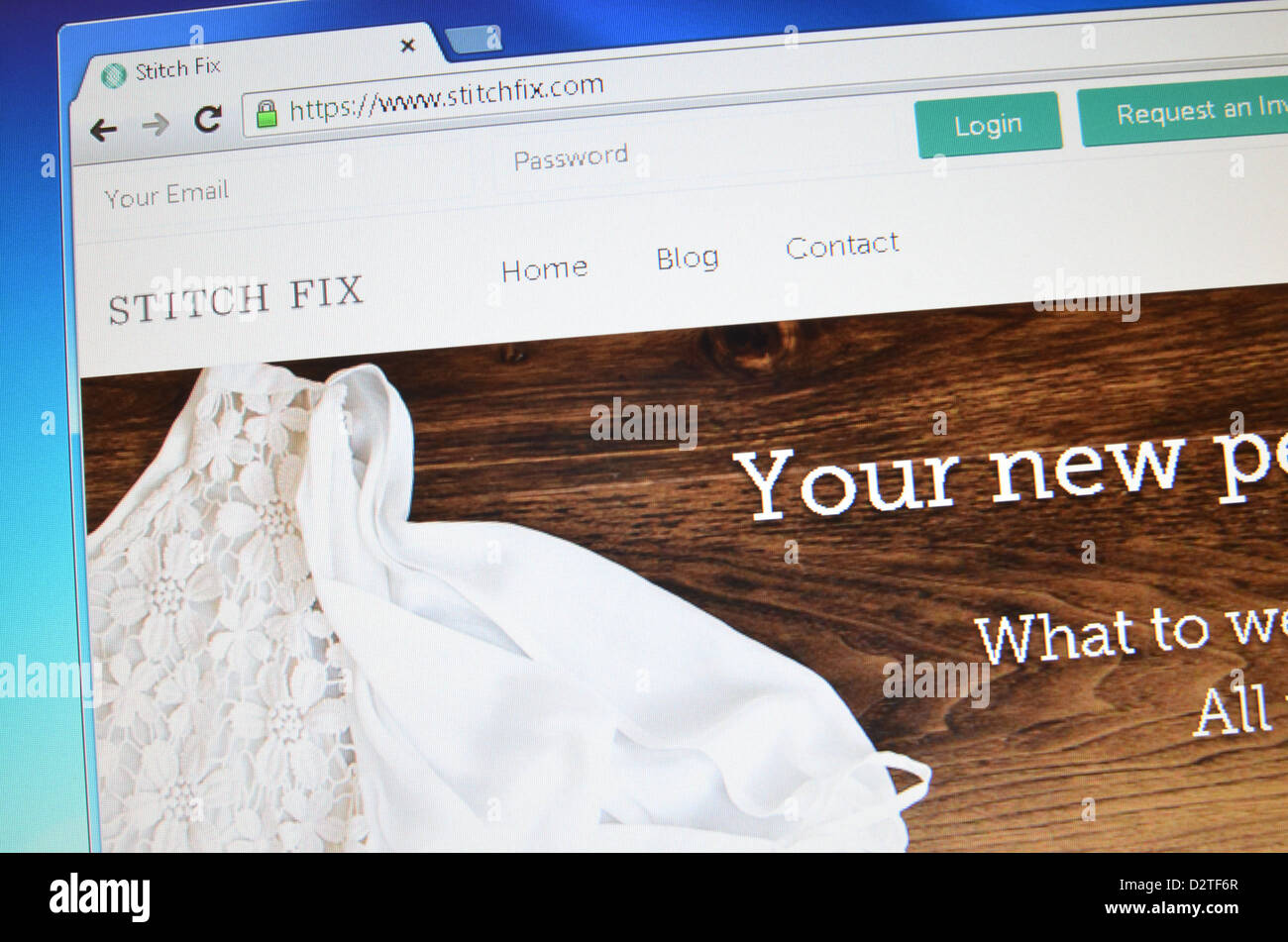 website screenshot Stock Photo Alamy