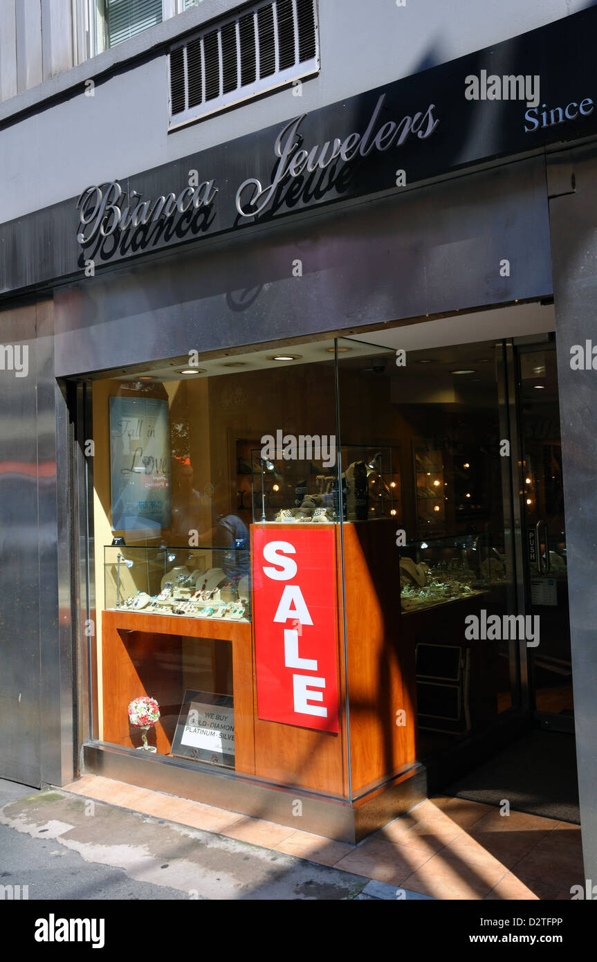 Bianca jewelry store, New York, USA Stock Photo Alamy