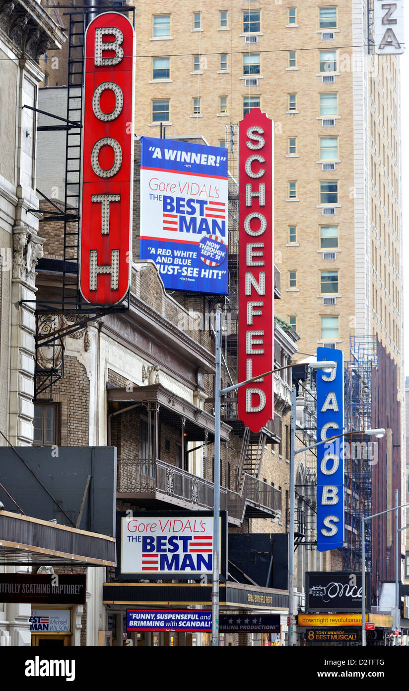 Booth Theater, Broadway, New York City, USA Stock Photo - Alamy