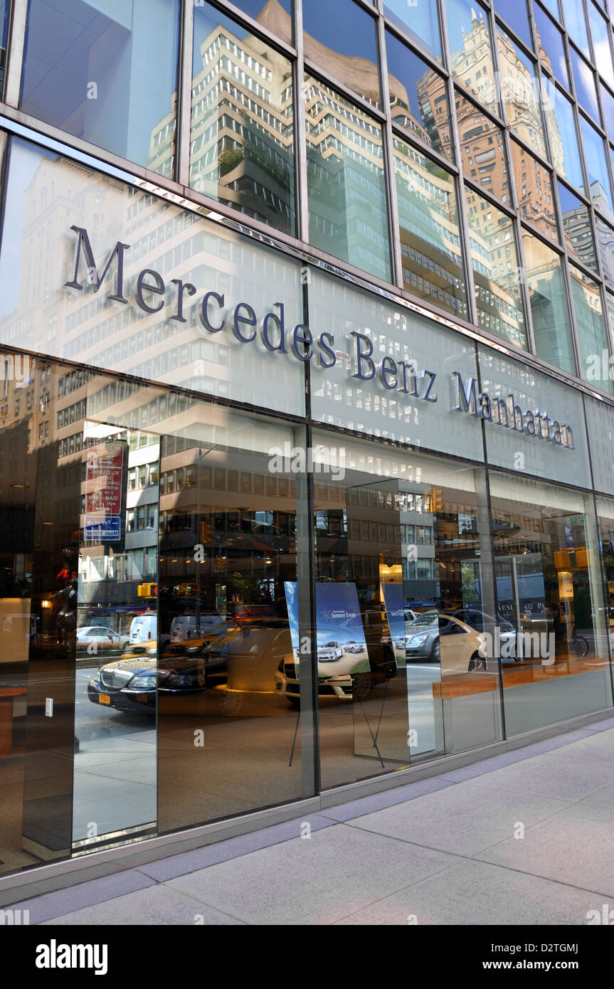 MercedesBenz car dealership, New York City, USA Stock Photo Alamy