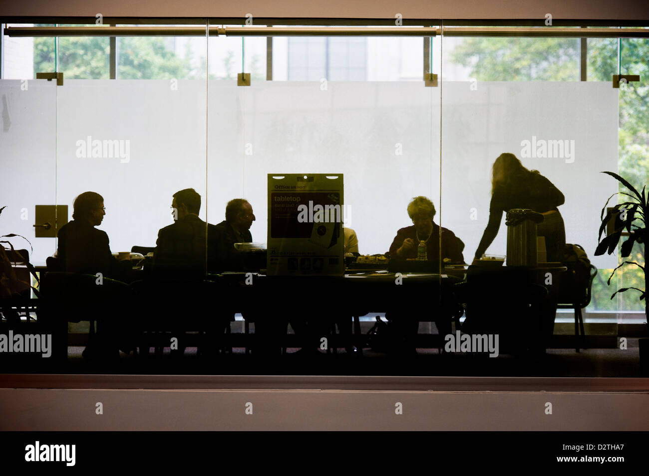 John Hopkins Bloomberg School of public health, office meeting Stock Photo