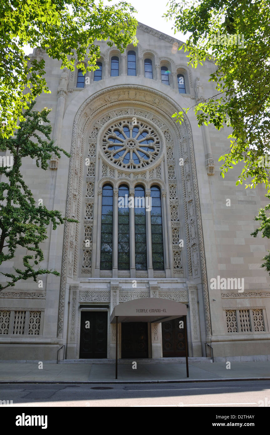 Temple Emanuel Synagogue On Fifth Avenue New York City Usa Stock Photo Alamy