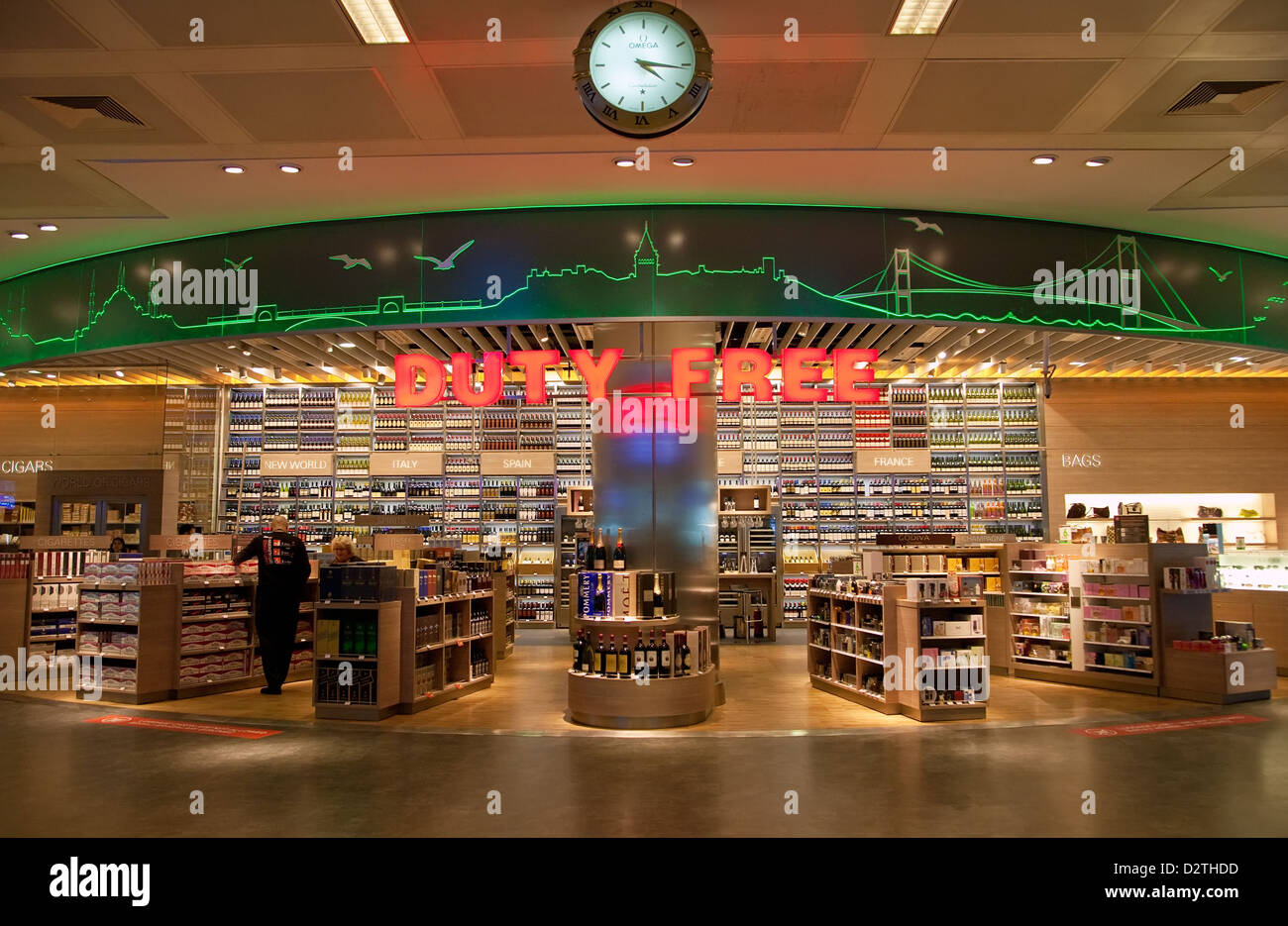 istanbul turkey duty free shop in ataturk international airport stock photo alamy