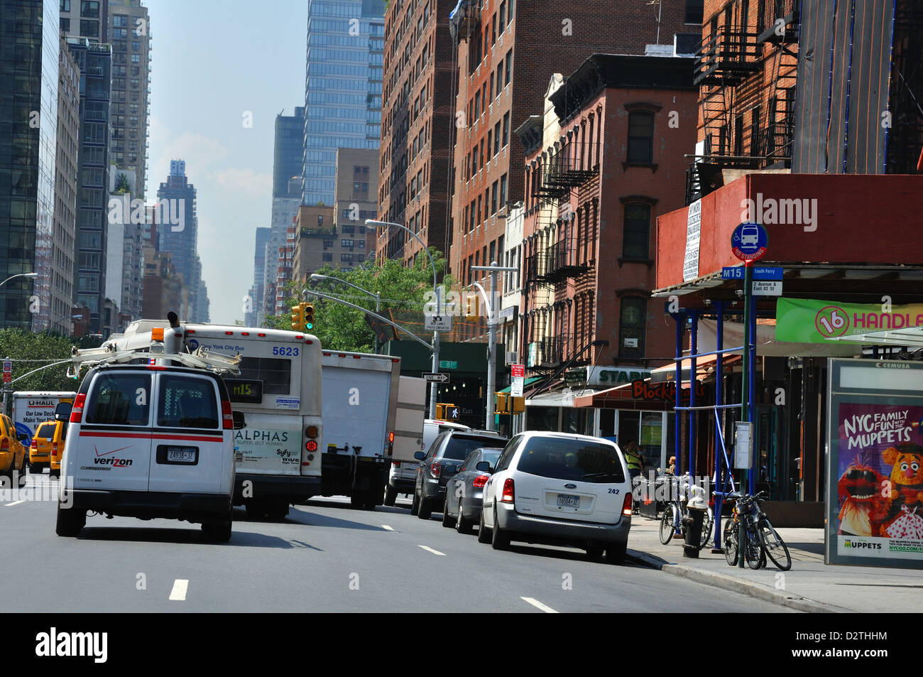 Traffic in Manhattan, New York City, USA Stock Photo
