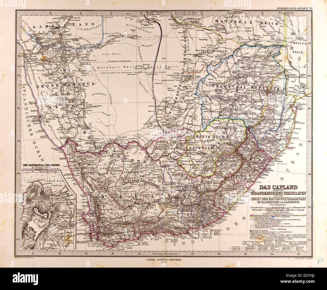 Maps of south africa hi-res stock photography and images - Alamy