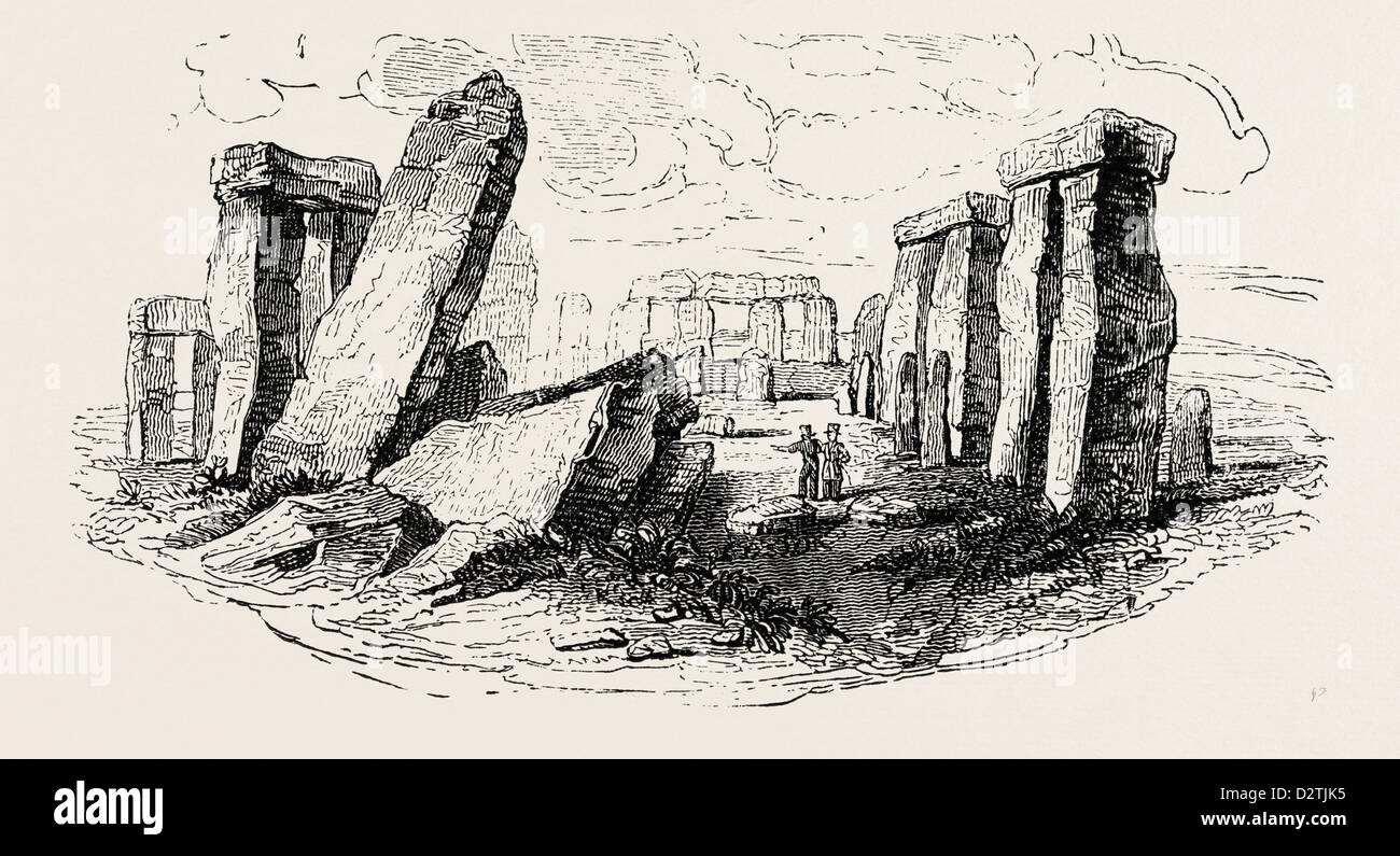 Engraving Of The Stonehenge High Resolution Stock Photography and ...