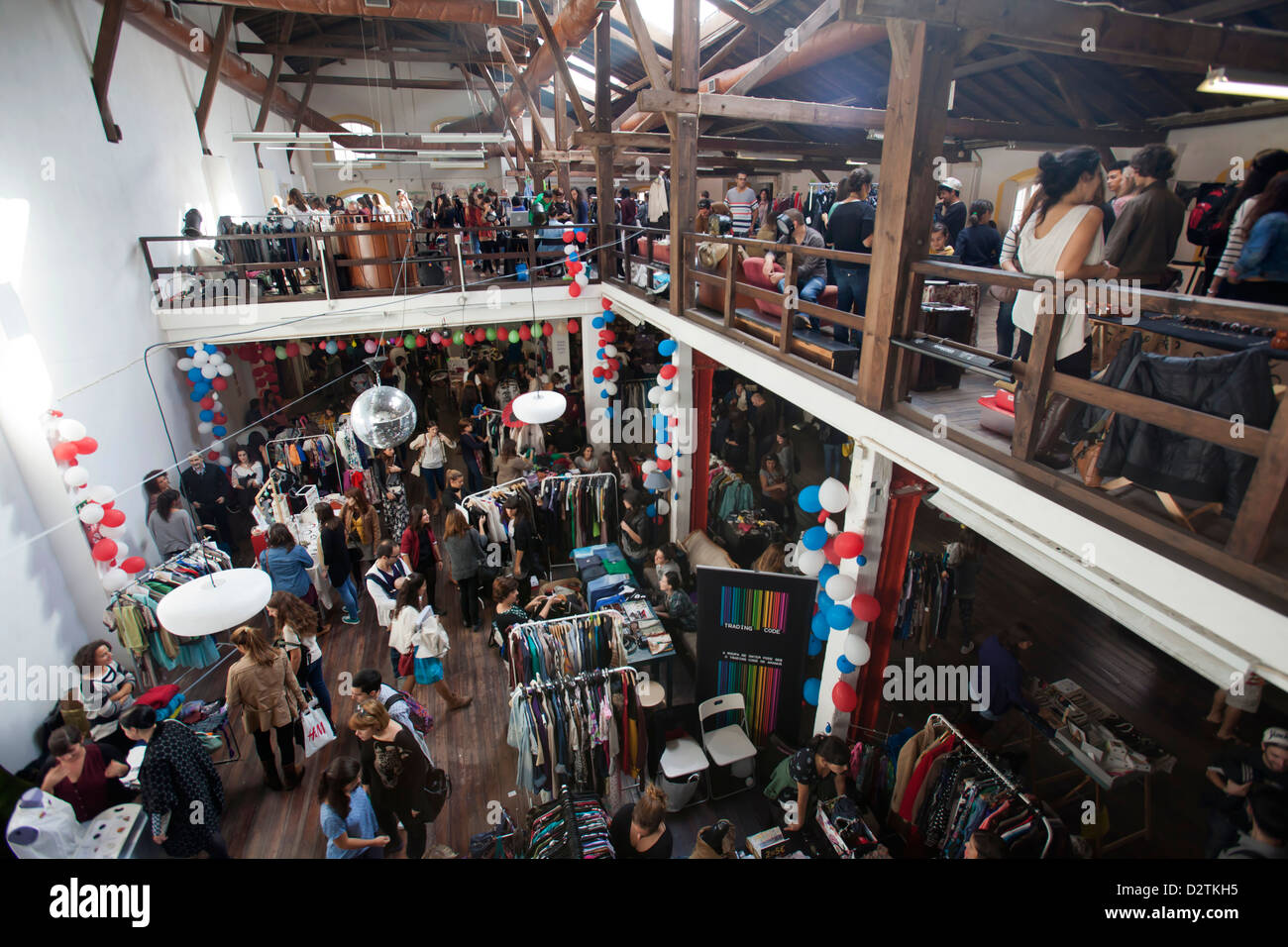 Second hand market at Taberna das Almas, Lisbon, Portugal Stock Photo Alamy
