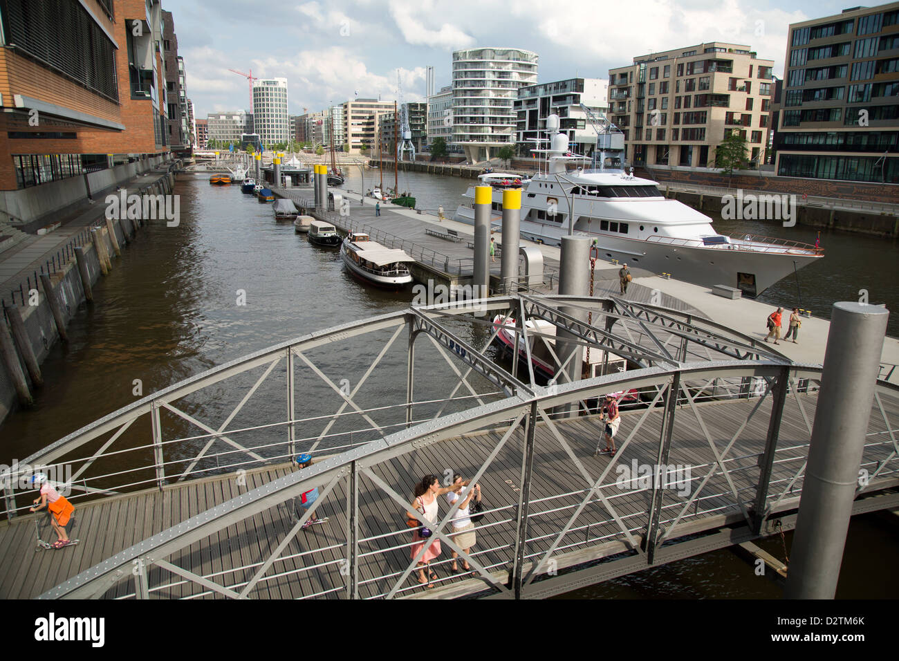 Hamburg, Germany, historic ships at Sandtorkai Stock Photo