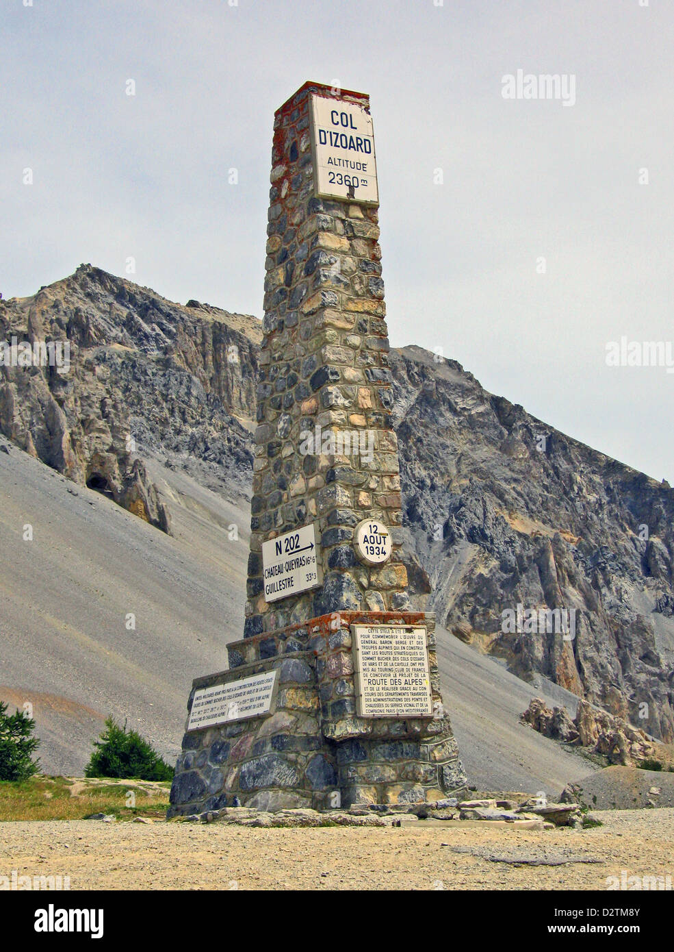 Col d'Izoard (el. 2361 m.) is a high mountain pass in the Alps in the ...