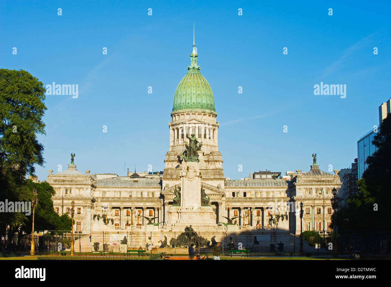Palacio del Congreso, National Congress Building, Plaza del Congreso, Buenos Aires, Argentina, South America Stock Photo