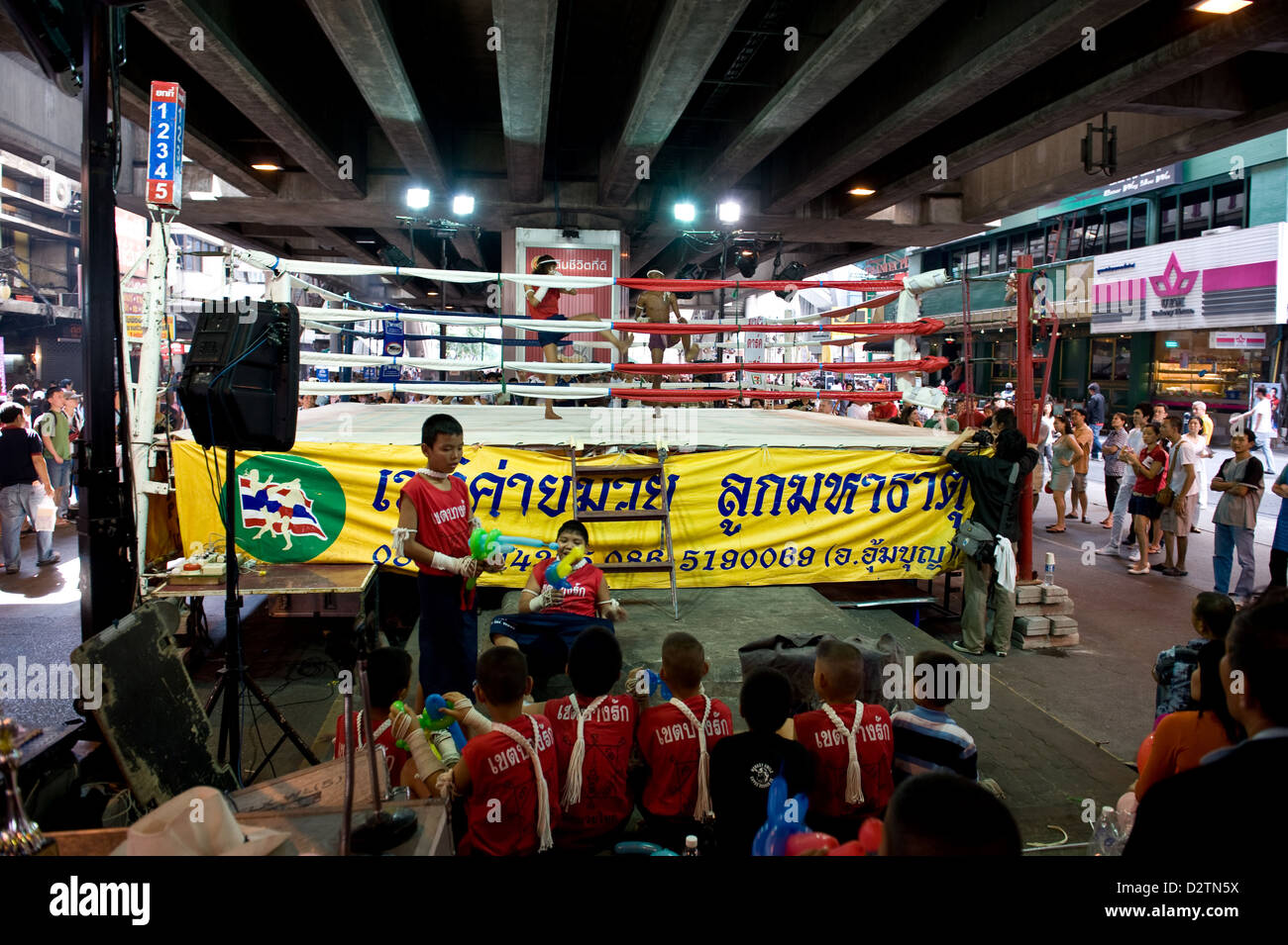 Bangkok, Thailand, a Muay Thai boxing ring at the Sala Daeng Street