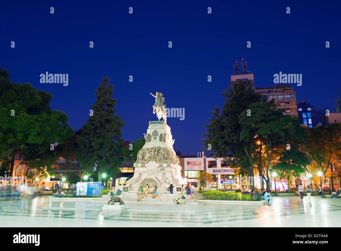 statue of General Jose de San Martin, Plaza San Martin, Cordoba, Argentina, South America Stock Photo